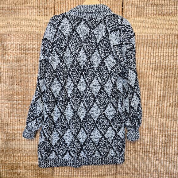 Diversity Petite Womens Deadstock Vtg 90s Cabincore Cozy Chunky Knit Cardigan L - Picture 7 of 10